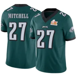Men's Quinyon Mitchell Philadelphia Eagles No.27 Limited Vapor F.U.S.E. Super Bowl LIX Jersey - Green