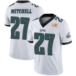 Men's Quinyon Mitchell Philadelphia Eagles No.27 Limited Vapor Untouchable Super Bowl LIX Jersey - White