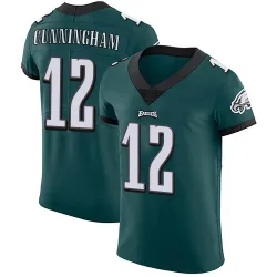 Men's Randall Cunningham Philadelphia Eagles No.12 Elite Midnight Team Color Vapor Untouchable Jersey - Green