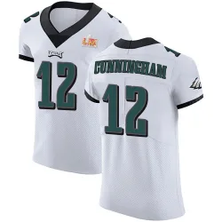 Men's Randall Cunningham Philadelphia Eagles No.12 Elite Vapor Untouchable Super Bowl LIX Jersey - White