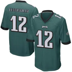 Men's Randall Cunningham Philadelphia Eagles No.12 Game Team Color Jersey - Green