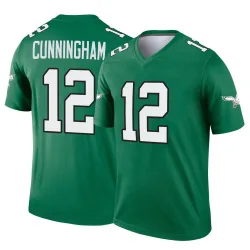 Men's Randall Cunningham Philadelphia Eagles No.12 Legend Kelly Alternate Jersey - Green