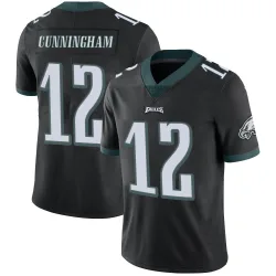 Men's Randall Cunningham Philadelphia Eagles No.12 Limited Alternate Vapor Untouchable Jersey - Black