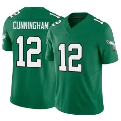 Men's Randall Cunningham Philadelphia Eagles No.12 Limited Kelly Alternate Vapor F.U.S.E. Jersey - Green