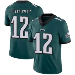 Men's Randall Cunningham Philadelphia Eagles No.12 Limited Midnight Team Color Vapor Untouchable Jersey - Green