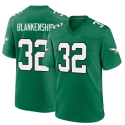 Men's Reed Blankenship Philadelphia Eagles No.32 Game Kelly Alternate Jersey - Green