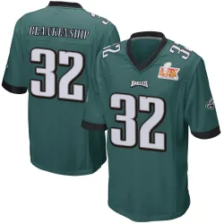 Men's Reed Blankenship Philadelphia Eagles No.32 Game Team Color Super Bowl LIX Jersey - Green