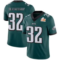 Men's Reed Blankenship Philadelphia Eagles No.32 Limited Midnight Team Color Vapor Untouchable Super Bowl LIX Jersey - Green