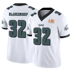 Men's Reed Blankenship Philadelphia Eagles No.32 Limited Vapor F.U.S.E. Super Bowl LIX Jersey - White