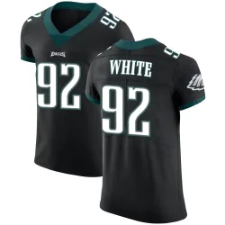 Men's Reggie White Philadelphia Eagles No.92 Elite Alternate Vapor Untouchable Jersey - Black