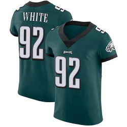 Men's Reggie White Philadelphia Eagles No.92 Elite Midnight Team Color Vapor Untouchable Jersey - Green