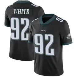 Men's Reggie White Philadelphia Eagles No.92 Limited Alternate Vapor Untouchable Jersey - Black