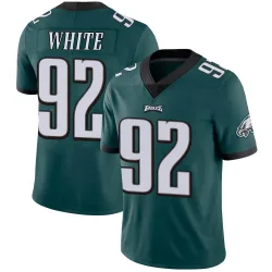 Men's Reggie White Philadelphia Eagles No.92 Limited Midnight Team Color Vapor Untouchable Jersey - Green
