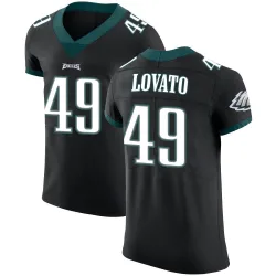 Men's Rick Lovato Philadelphia Eagles No.49 Elite Alternate Vapor Untouchable Jersey - Black