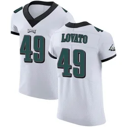 Men's Rick Lovato Philadelphia Eagles No.49 Elite Vapor Untouchable Jersey - White