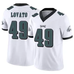 Men's Rick Lovato Philadelphia Eagles No.49 Limited Vapor F.U.S.E. Jersey - White