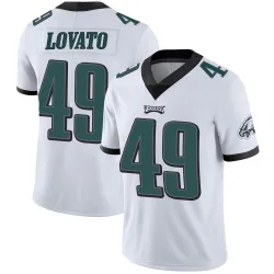Men's Rick Lovato Philadelphia Eagles No.49 Limited Vapor Untouchable Jersey - White