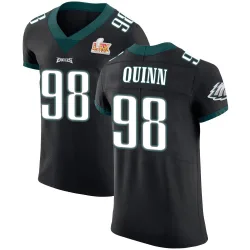 Men's Robert Quinn Philadelphia Eagles No.98 Elite Alternate Vapor Untouchable Super Bowl LIX Jersey - Black