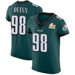 Men's Robert Quinn Philadelphia Eagles No.98 Elite Midnight Team Color Vapor Untouchable Super Bowl LIX Jersey - Green
