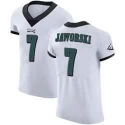 Men's Ron Jaworski Philadelphia Eagles No.7 Elite Vapor Untouchable Jersey - White