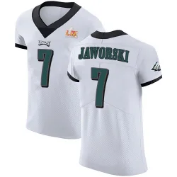 Men's Ron Jaworski Philadelphia Eagles No.7 Elite Vapor Untouchable Super Bowl LIX Jersey - White
