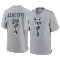 Men's Ron Jaworski Philadelphia Eagles No.7 Game Atmosphere Fashion Jersey - Gray