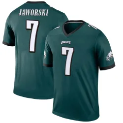 Men's Ron Jaworski Philadelphia Eagles No.7 Legend Jersey - Green