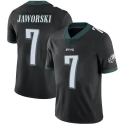 Men's Ron Jaworski Philadelphia Eagles No.7 Limited Alternate Vapor Untouchable Jersey - Black