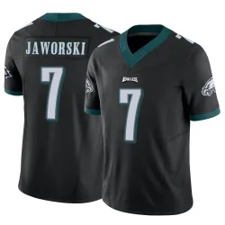 Men's Ron Jaworski Philadelphia Eagles No.7 Limited Vapor F.U.S.E. Jersey - Black