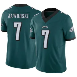 Men's Ron Jaworski Philadelphia Eagles No.7 Limited Vapor F.U.S.E. Jersey - Green