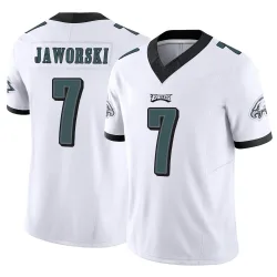 Men's Ron Jaworski Philadelphia Eagles No.7 Limited Vapor F.U.S.E. Jersey - White