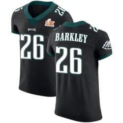 Men's Saquon Barkley Philadelphia Eagles No.26 Elite Alternate Vapor Untouchable Super Bowl LIX Jersey - Black