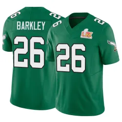 Men's Saquon Barkley Philadelphia Eagles No.26 Limited Kelly Alternate Vapor F.U.S.E. Super Bowl LIX Jersey - Green