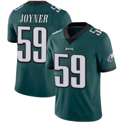 Men's Seth Joyner Philadelphia Eagles No.59 Limited Midnight Team Color Vapor Untouchable Jersey - Green