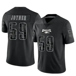 Men's Seth Joyner Philadelphia Eagles No.59 Limited Reflective Jersey - Black