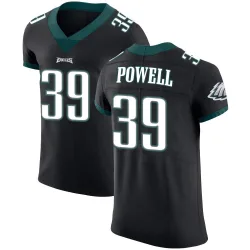 Men's ShunDerrick Powell Philadelphia Eagles No.39 Elite Alternate Vapor Untouchable Jersey - Black