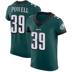 Men's ShunDerrick Powell Philadelphia Eagles No.39 Elite Midnight Team Color Vapor Untouchable Jersey - Green