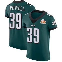 Men's ShunDerrick Powell Philadelphia Eagles No.39 Elite Midnight Team Color Vapor Untouchable Super Bowl LIX Jersey - Green