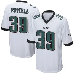 Men's ShunDerrick Powell Philadelphia Eagles No.39 Game Jersey - White