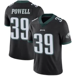 Men's ShunDerrick Powell Philadelphia Eagles No.39 Limited Alternate Vapor Untouchable Jersey - Black