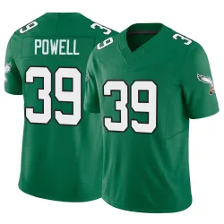 Men's ShunDerrick Powell Philadelphia Eagles No.39 Limited Kelly Alternate Vapor F.U.S.E. Jersey - Green