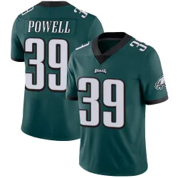 Men's ShunDerrick Powell Philadelphia Eagles No.39 Limited Midnight Team Color Vapor Untouchable Jersey - Green