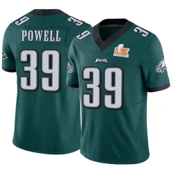 Men's ShunDerrick Powell Philadelphia Eagles No.39 Limited Vapor F.U.S.E. Super Bowl LIX Jersey - Green