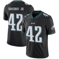 Men's Smael Mondon Jr. Philadelphia Eagles No.42 Limited Alternate Vapor Untouchable Jersey - Black