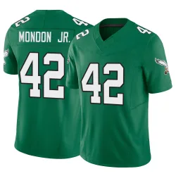 Men's Smael Mondon Jr. Philadelphia Eagles No.42 Limited Kelly Alternate Vapor F.U.S.E. Jersey - Green