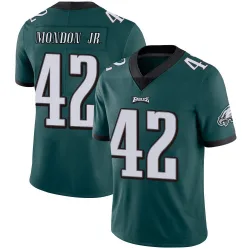 Men's Smael Mondon Jr. Philadelphia Eagles No.42 Limited Midnight Team Color Vapor Untouchable Jersey - Green