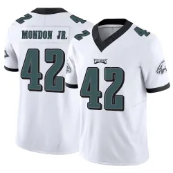 Men's Smael Mondon Jr. Philadelphia Eagles No.42 Limited Vapor F.U.S.E. Jersey - White