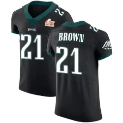 Men's Sydney Brown Philadelphia Eagles No.21 Elite Alternate Vapor Untouchable Super Bowl LIX Jersey - Black