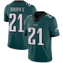 Men's Sydney Brown Philadelphia Eagles No.21 Limited Midnight Team Color Vapor Untouchable Jersey - Green