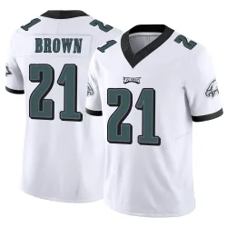 Men's Sydney Brown Philadelphia Eagles No.21 Limited Vapor F.U.S.E. Jersey - White